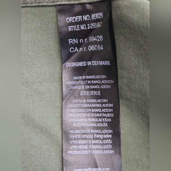 SHINE ORIGINAL Snake Charmer Men's Army Green Patchwork Jacket. Size Small - Picture 11 of 16